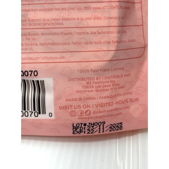 Paul Frank Hand Sanitizer Set 3pc 35ml Sweet Guava Coconut Citrus Floral NEW - Picture 5 of 7